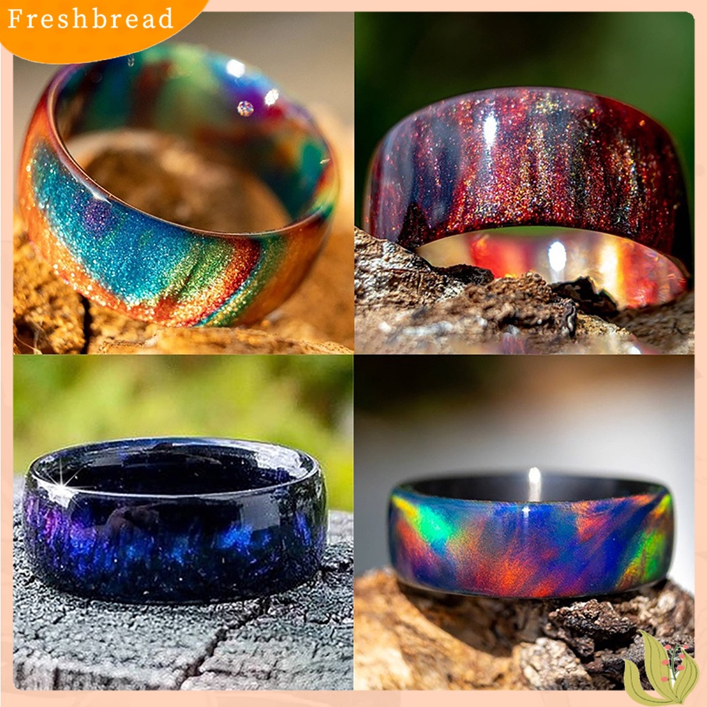 &lt; Freshbread &gt; Cincin Wanita Warna-Warni Resin Akrilik Eye-catching Romantic Sky Women Circlet Untuk Club