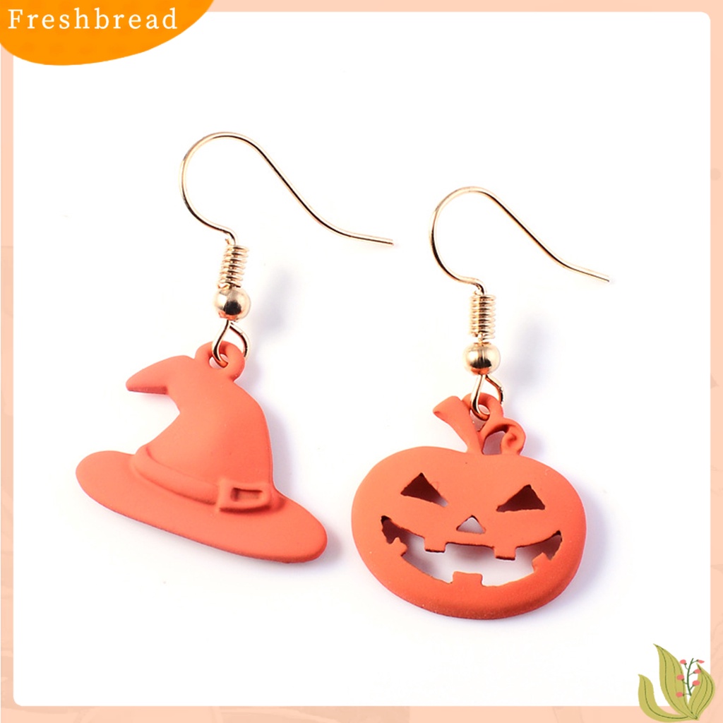 &lt; Freshbread &gt; 1pasang Anting Halloween Pengerjaan Halus Aksesoris Shiny Semua Pertandingan Indah Alloy Original Ilustrasi Gaya Aksesoris Untuk Pacaran