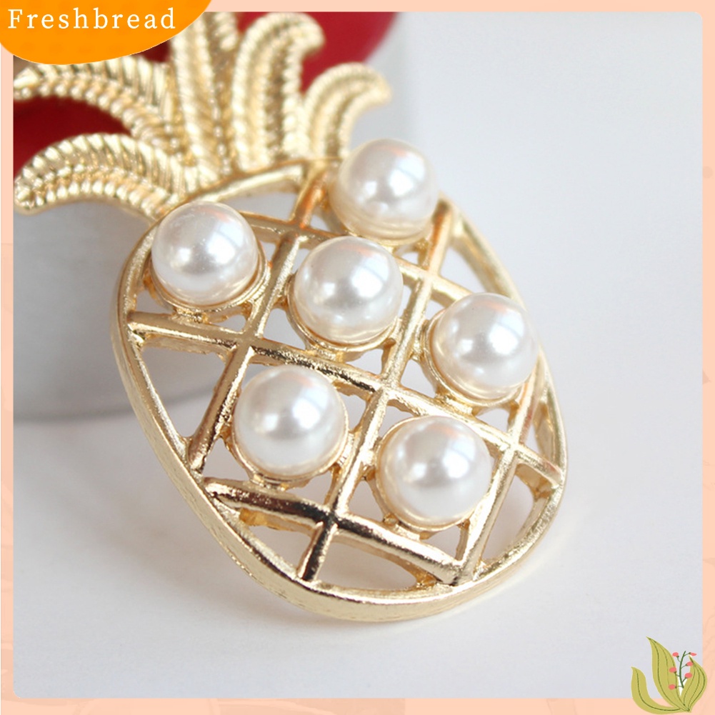 &lt; Freshbread &gt; Kartun Nanas Pohon Kelapa Kaktus Liontin Anting Wanita Ear Studs Jewelry