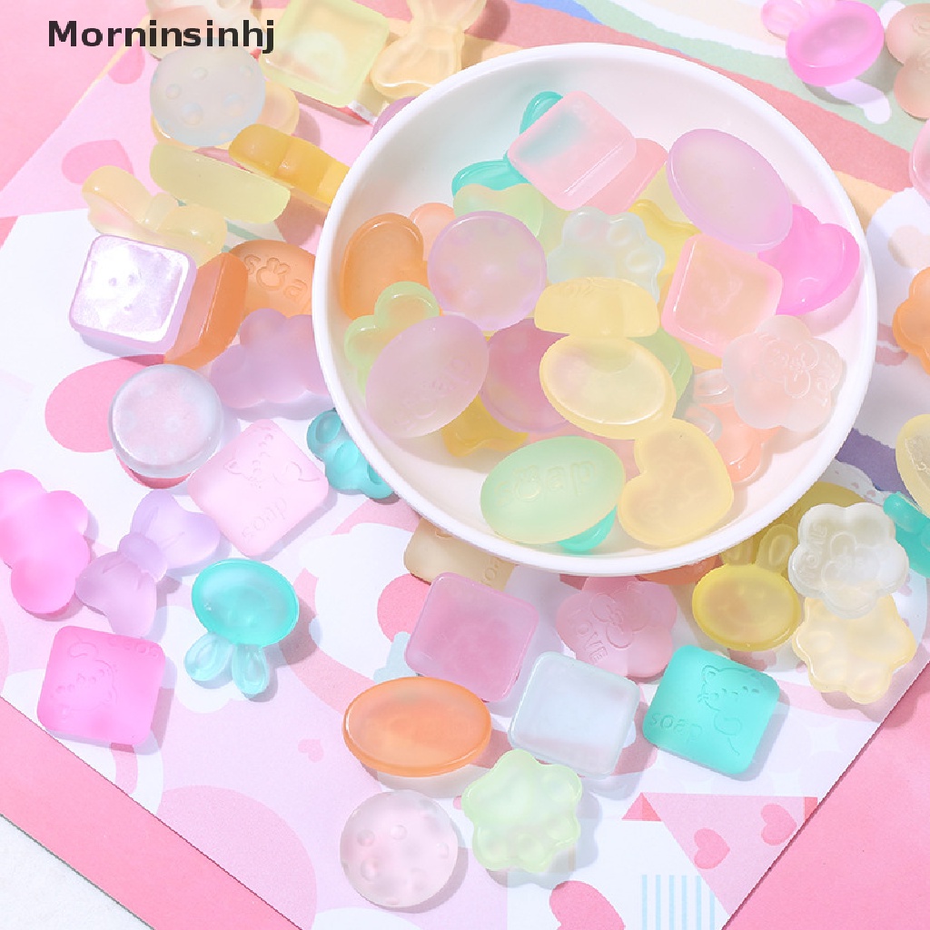 Mornin 10 Pcs Bercahaya Self-Scented Kartun Sabun Handmade Diy Cream Lem Ponsel Shell Aksesoris id