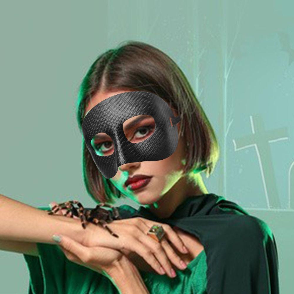 Agustinina Basket Penutup Wajah 1pc Hitam/Golden Masquerade Anti Pecah Perlindungan Olahraga Permainan Luar Ruangan Halloween Perban Elastis Masker Pelindung