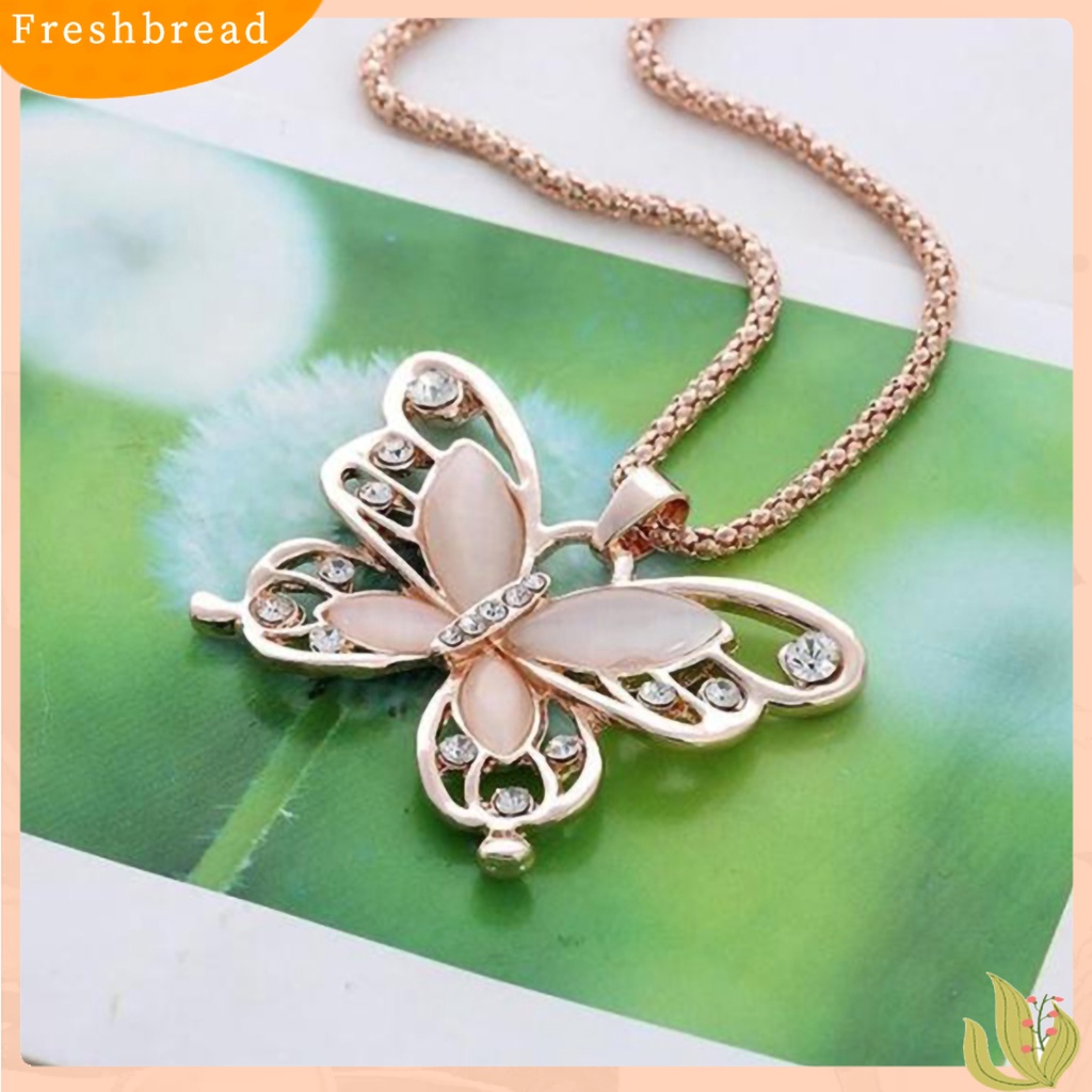 {In Stock} Jepit Rambut Kalung Indah Pengerjaan Halus Menawan Kalung Kupu-Kupu Mewah Untuk Pacaran