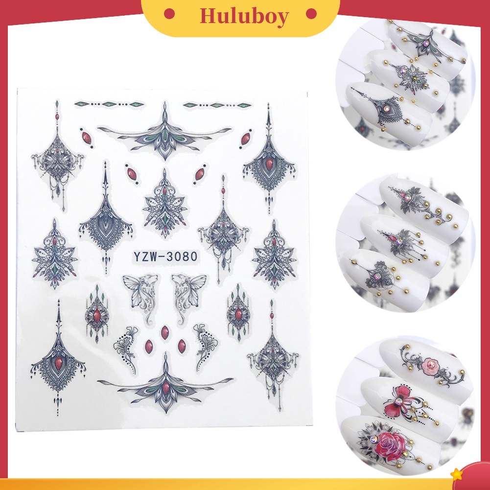 {In Stock} Fashion Hewan Kalung Nail Art Stiker Perekat Tato Decal Manicure Decor