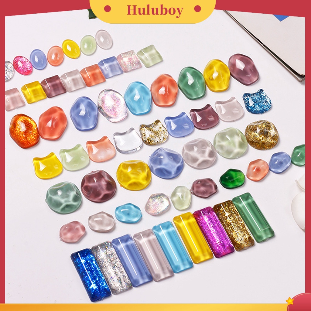 {In Stock} 48Pcs Pajangan Kutek Riak Air Bentuk Tidak Teratur Alat Nail Art Papan Warna Kuku Transparan Tips Swatch Kartu Untuk Menunjukkan Gel Polish