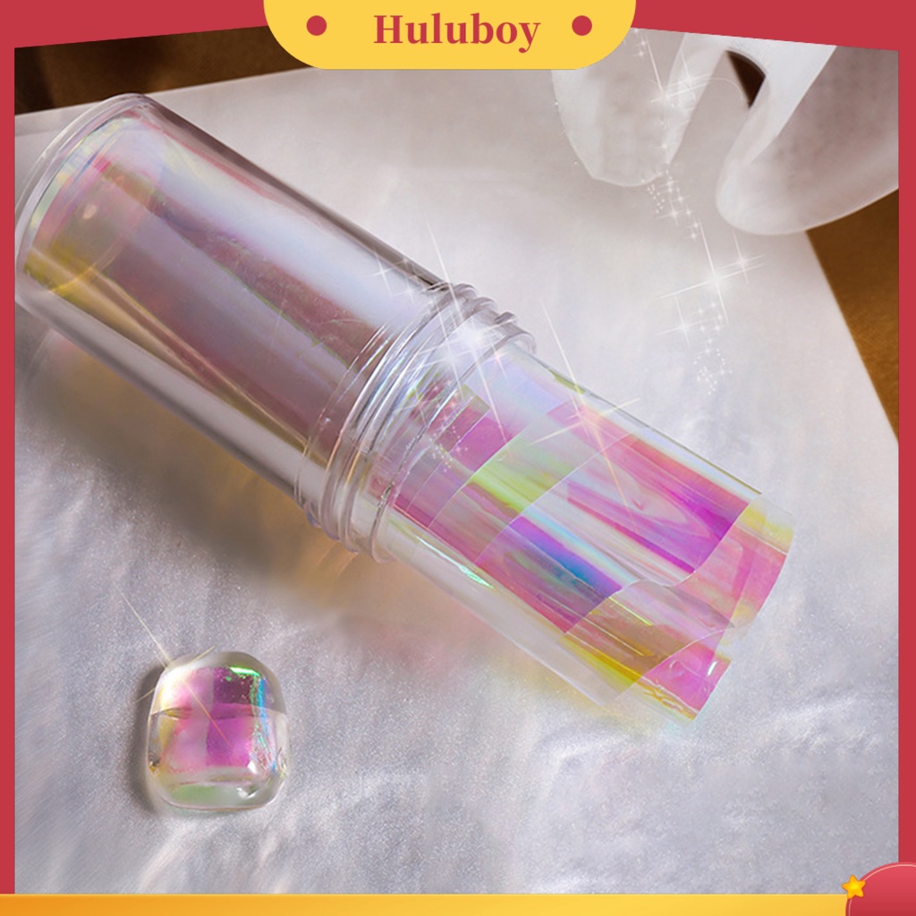 {In Stock} Stiker Kuku Removable Permukaan Mengkilap Plastik DIY Nail Art-Aurora Film Manicure Transfer Kertas Perlengkapan Kuku