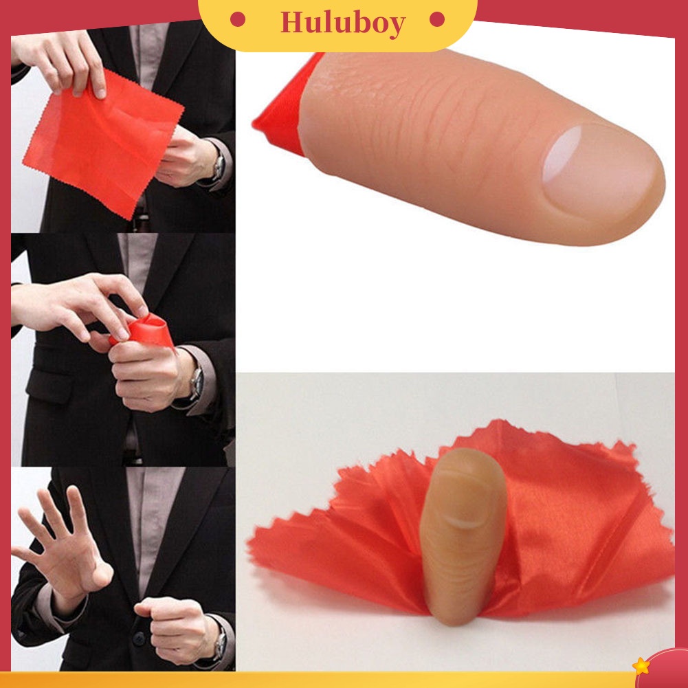 {In Stock} Magic Thumb Tip Trick Rubber Close Up Vanish Muncul Finger Hanky Trick Prop