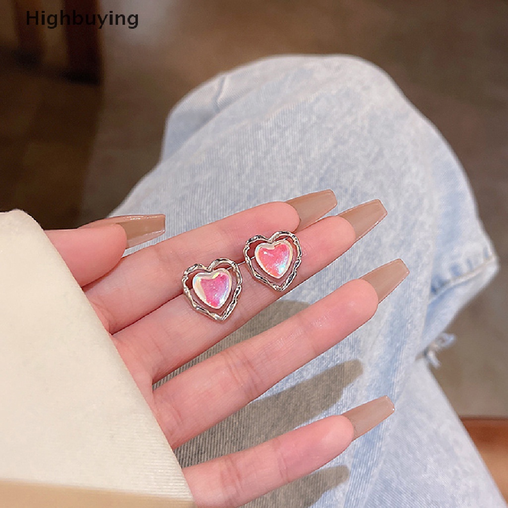 Hbid Anting Hati Vintage Trendi Untuk Wanita Klasik Kecil Lucu Halus Stud Earrings Glory