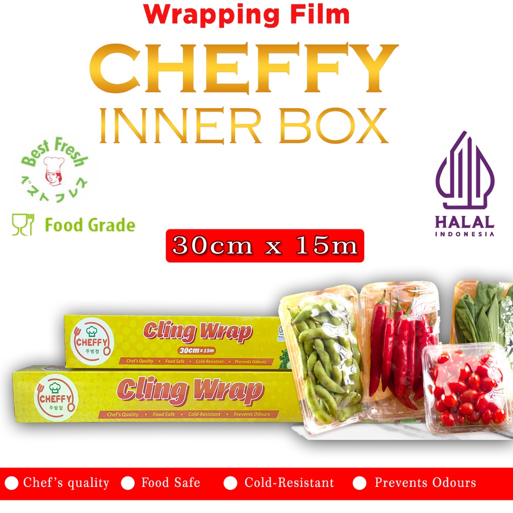 Plastik Cling | PLASTIC WRAP 30 Cm x 15 M / PLASTIK MAKANAN / FOOD WRAPPING | Plastik Wrapping | Wrapping film