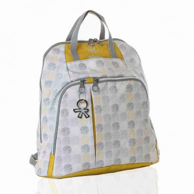 Okiedog Trek Dot Dot Dot Grey/Gold 39063 tas bayi ransel