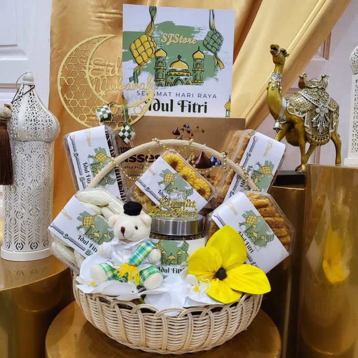 

Paket Dekorasi Lebaran Idul Fitri Hampers Parcel Hadiah Kue Kering 050 - A