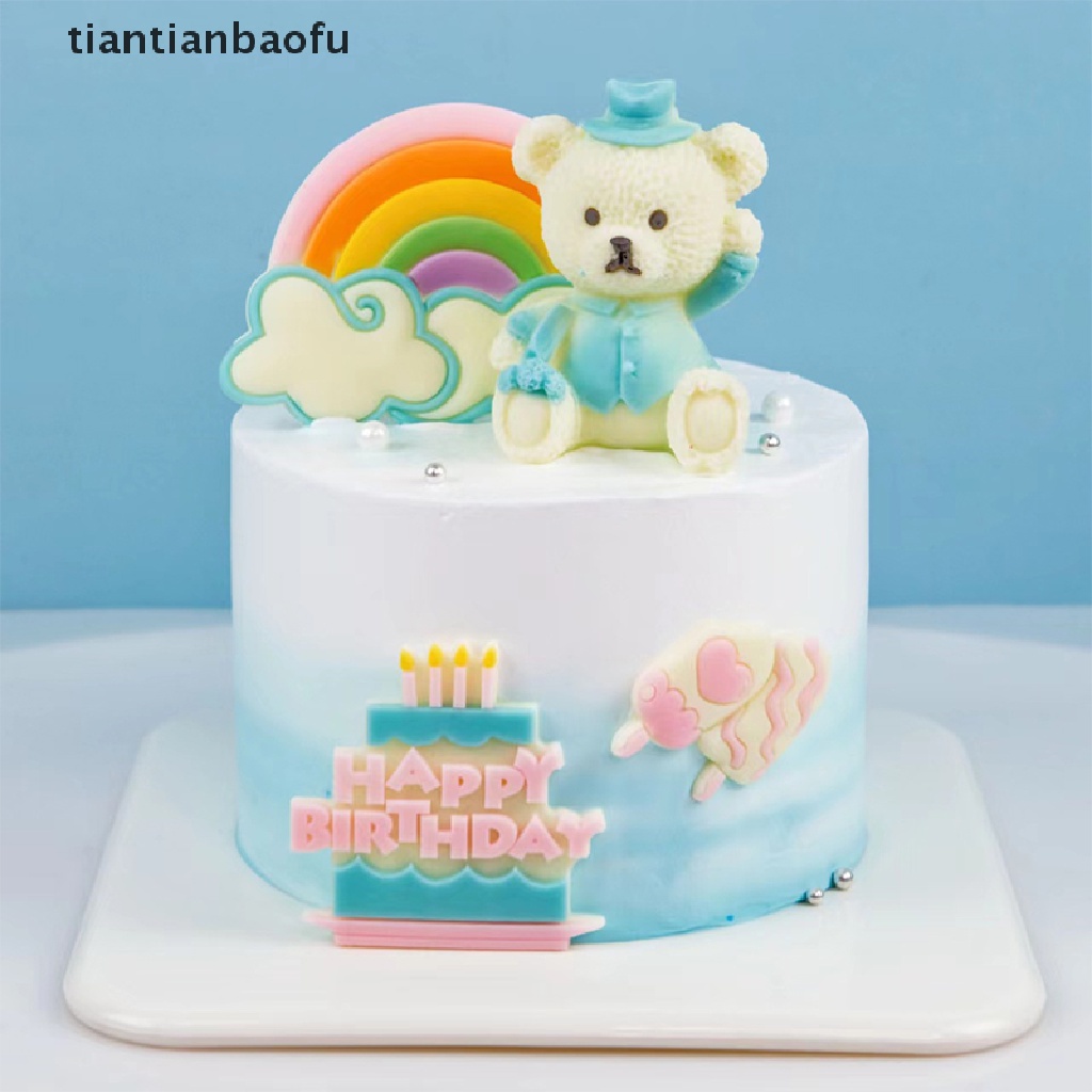 [tiantianbaofu] Silikon 3D Happy Birthday Alfabet Inggris Cetakan Kue Coklat Decorag Alat Butik