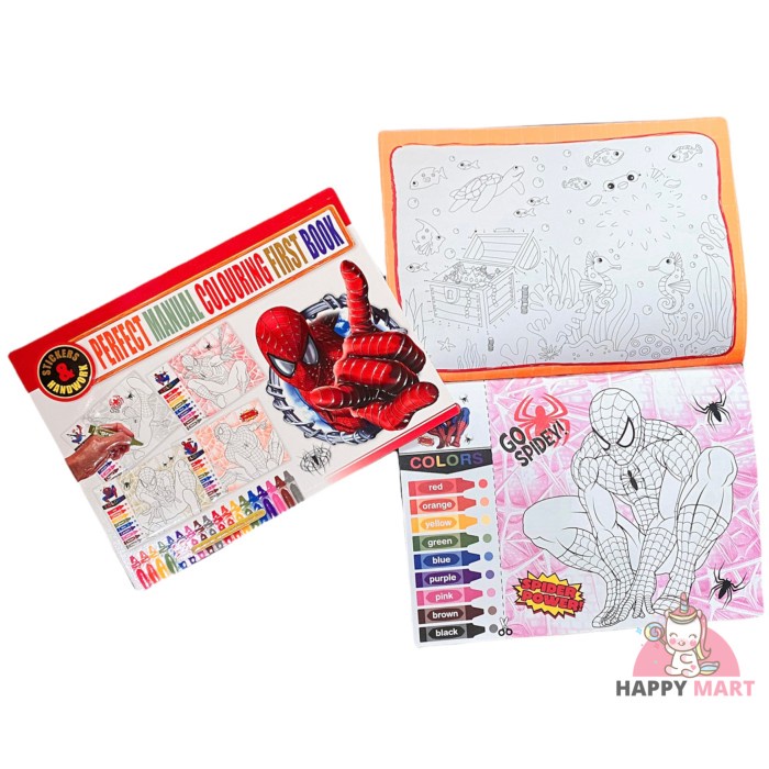 

DN40- Buku mewarnai dan kreatifitas anak - Spiderman KODE 212