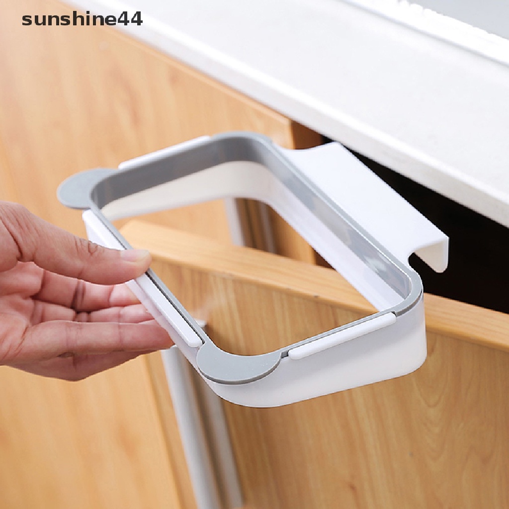 Sunshine 1Pc Keranjang Pintu Lemari Dapur Portable Gantung Tempat Sampah Garbage Bag Holder ID