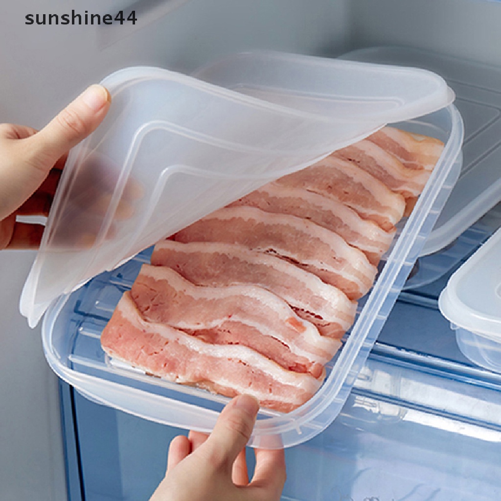 Sunshine Tempat Penyimpanan Kulkas Daging Ikan Kotak Penyimpanan Kulkas Sayur Storage Box ID