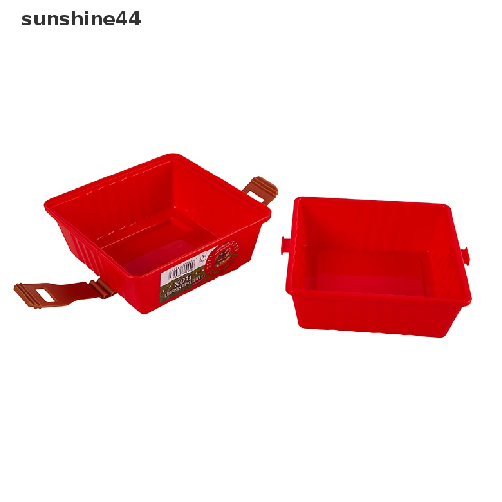 Sunshine 1PC 12CM Kotak Penyimpanan Piknik Burger Reusable Dengan Tutup Anti Bocor Storage Box ID