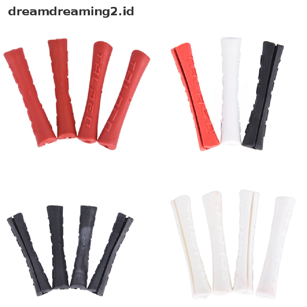 (hot) 4pcs Pergeseran Rem Sepeda Luar Ruangan Garis Lengan Bingkai Karet Pelindung Pandu Kabel//