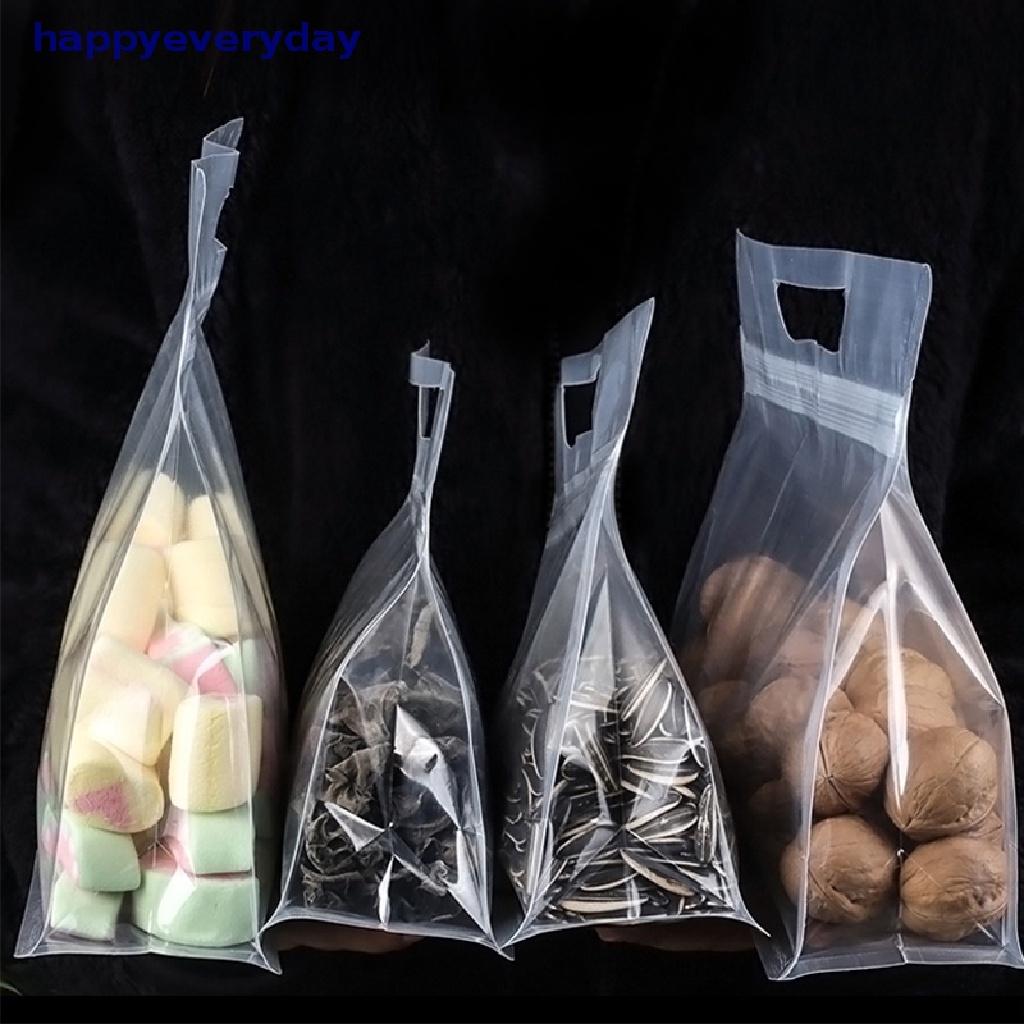 [happy] 1pc Kantong Makanan Buah Ziplock Waterfroof Storage Bags Kantong Makanan Kulkas Snack [ID]