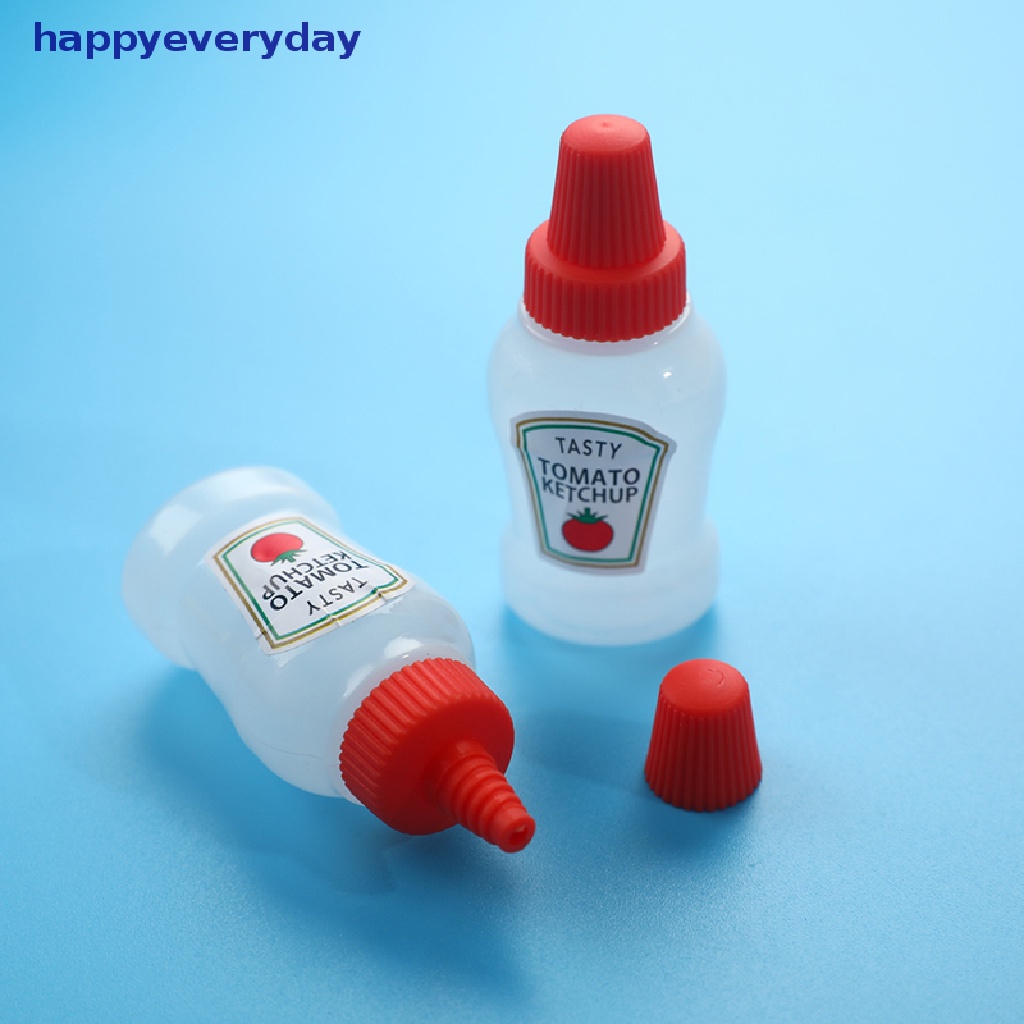 [happy] 4pcs 25ML Botol Kecap Tomat Mini Portable Sauce Salad Dressing Container [ID]