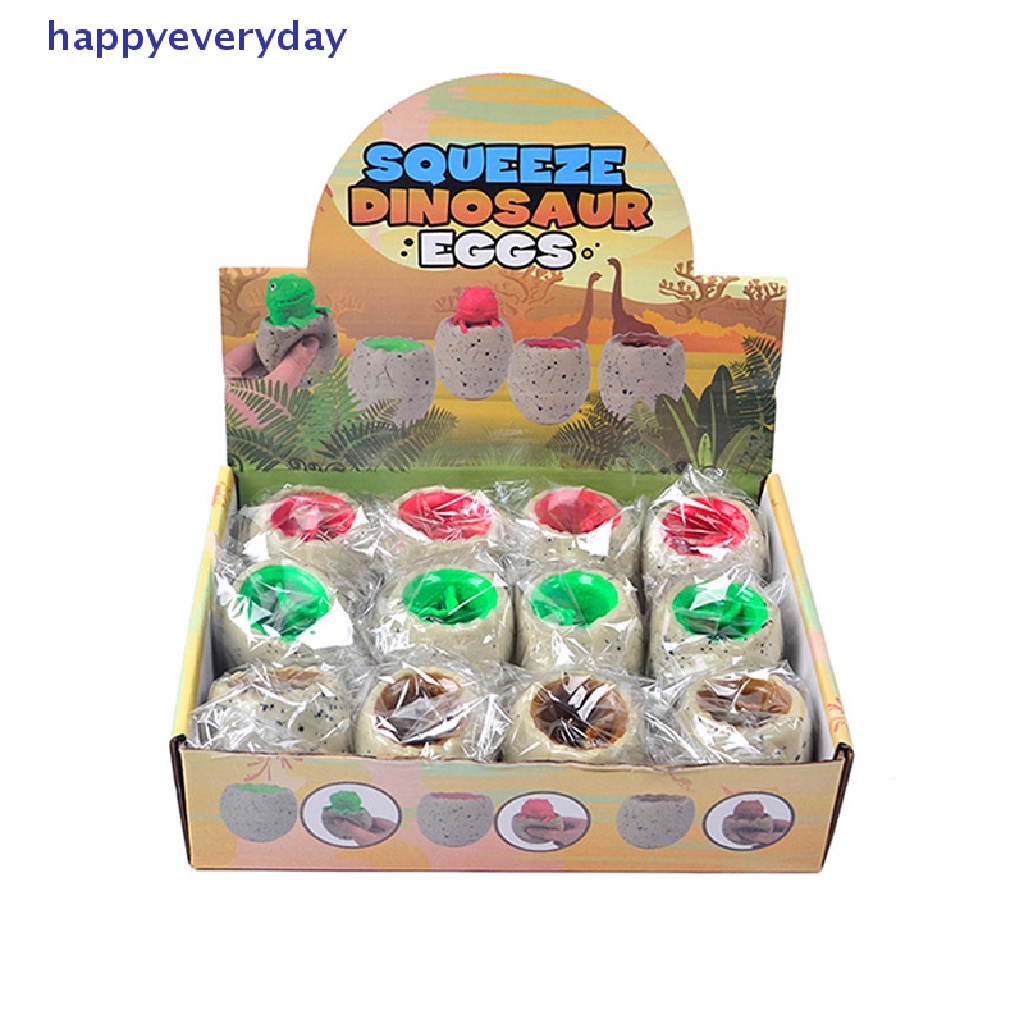 [happy] 1pc Mainan Pencet Telur Dinosaurus Lubang Angin Lucu Mainan Dinosaurus Deion Artefak [ID]