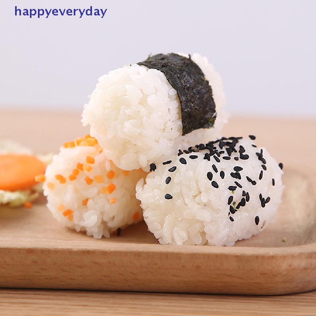 [happy] Diy Sushi Rice Ball Cetakan Rice Ball Food Press Segitiga Sushi Maker Mold Baby Bento Aksesoris Bento Dapur [ID]