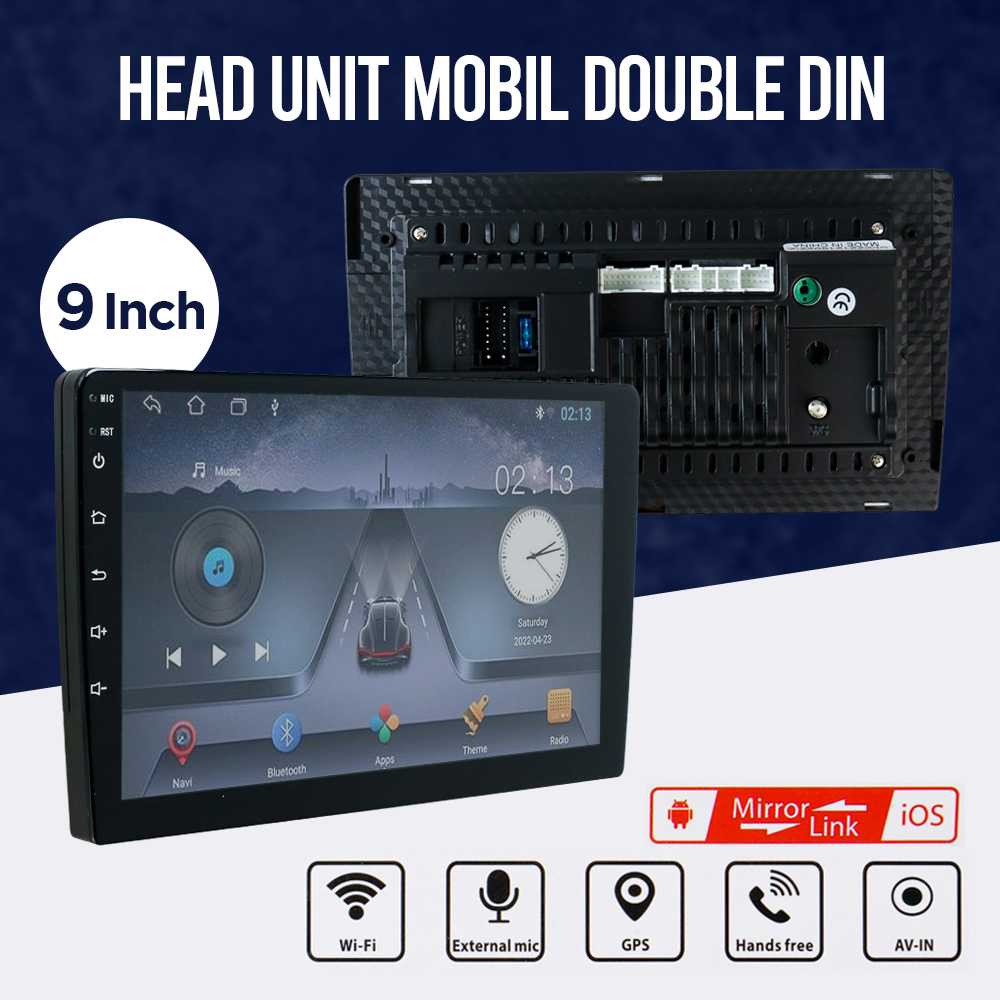JIEMAO Head Unit Mobil Double Din Media Player HD WIFI GPS Android 9 - 8163 ( Al-Yusi )