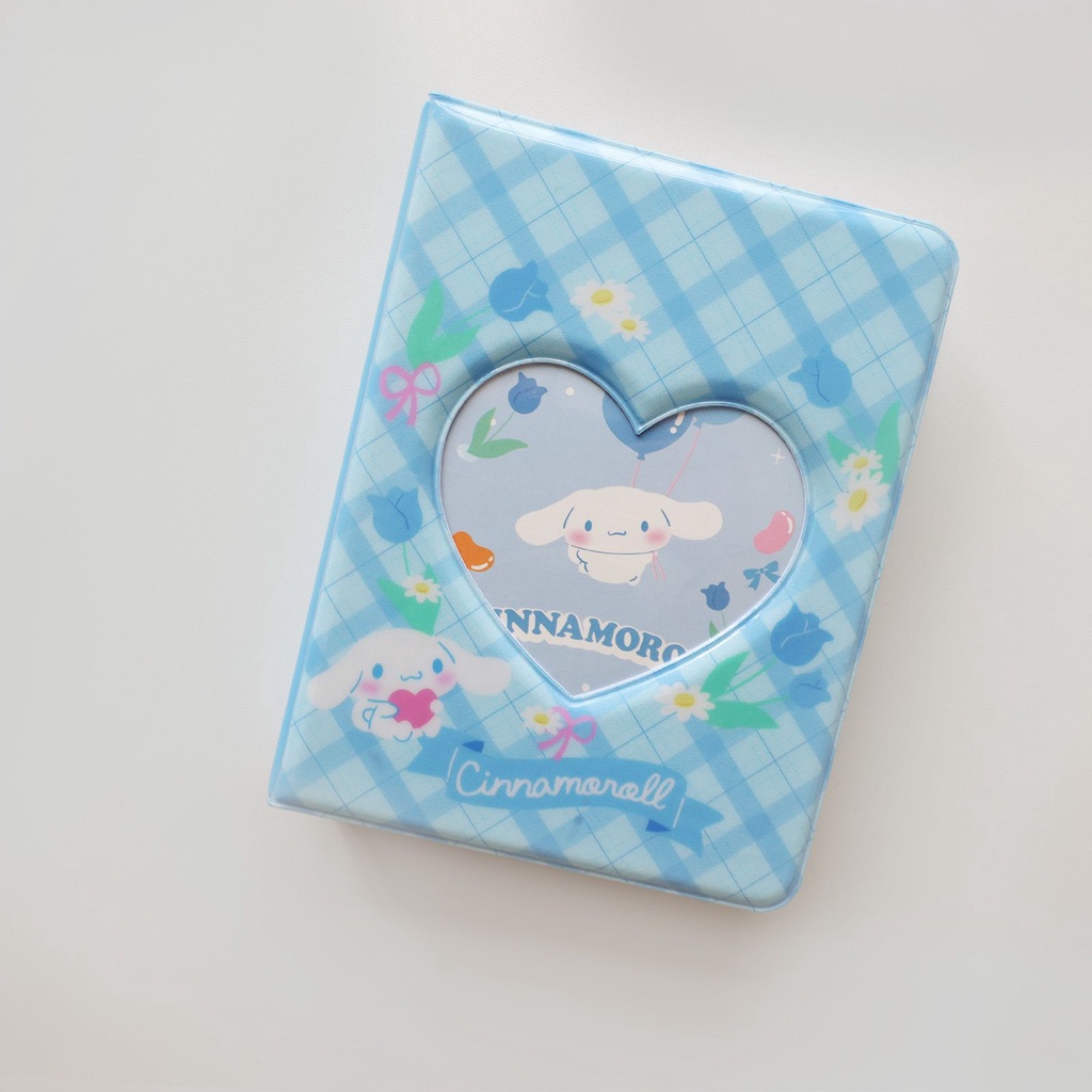 Galicici Sanrio Gaya Yang Sama Dua Istana Grid Series Card Book/Tiga Inci Polaroid Love Bean Album Buku Perlindungan Kartu Kecil