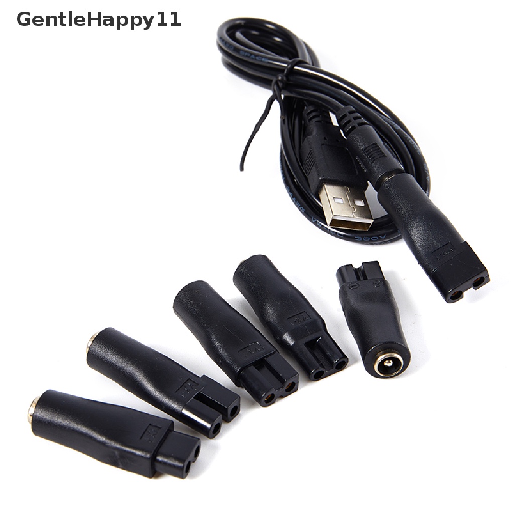 Gentlehappy Kabel Charger Adaptor USB Konverter DC Untuk Alat Cukur Rambut Clipper DC5.5 * 2.1mm id