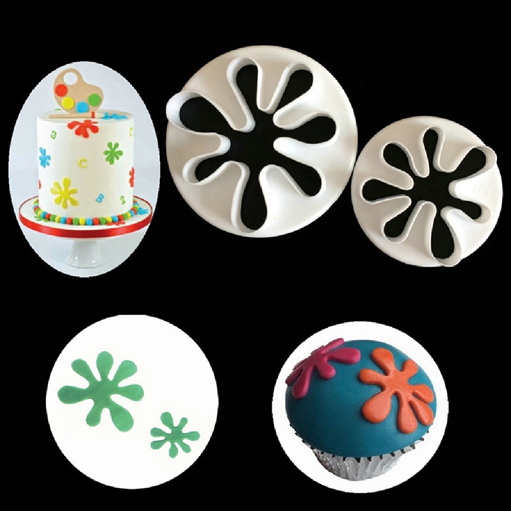 Ggg Pemotong fondant Bermanfaat cloud plastic cake/cookie/buscuit cutter Cetakan fondant Kue decorag tools sugarcraft ID