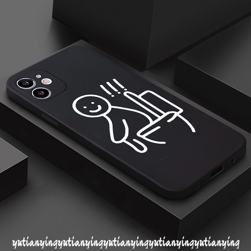 Infinix Hot 10s 12i 10Lite 9 20 20s 12 11 8 11s 10t Hot 12pro 11 10 12 9 Play Note 8 11 12 12 2023 G96 Smart 4 5 6 Plus Straight Edge Couple Soft Funny Cute Line Character Case