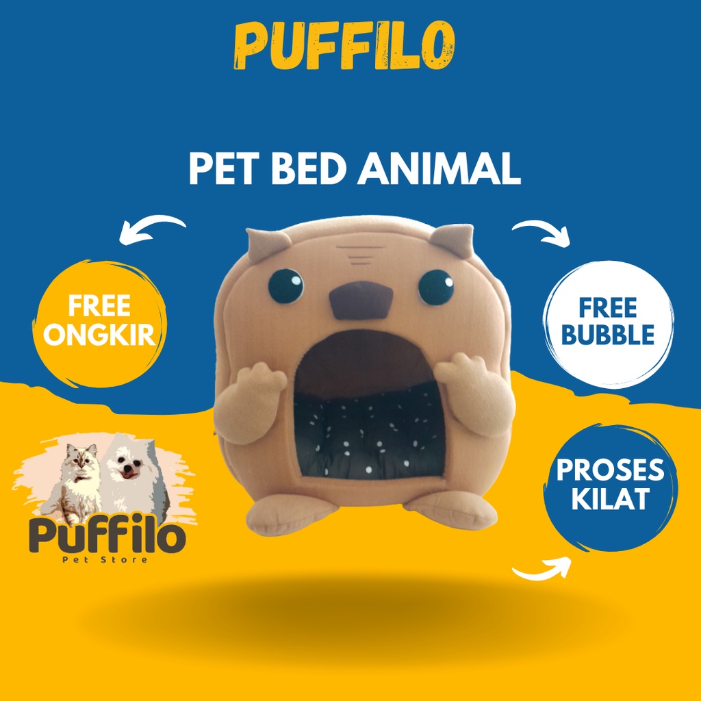 Pet bed 3D /kasur anjing dan kucing bentuk lucu dan unik