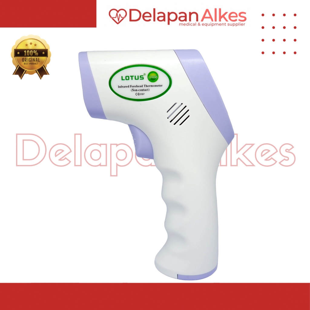 LOTUS Termometer Tembak Infrared Alat Ukur Suhu Badan Digital Sella Lotus Thermometer Thermogun