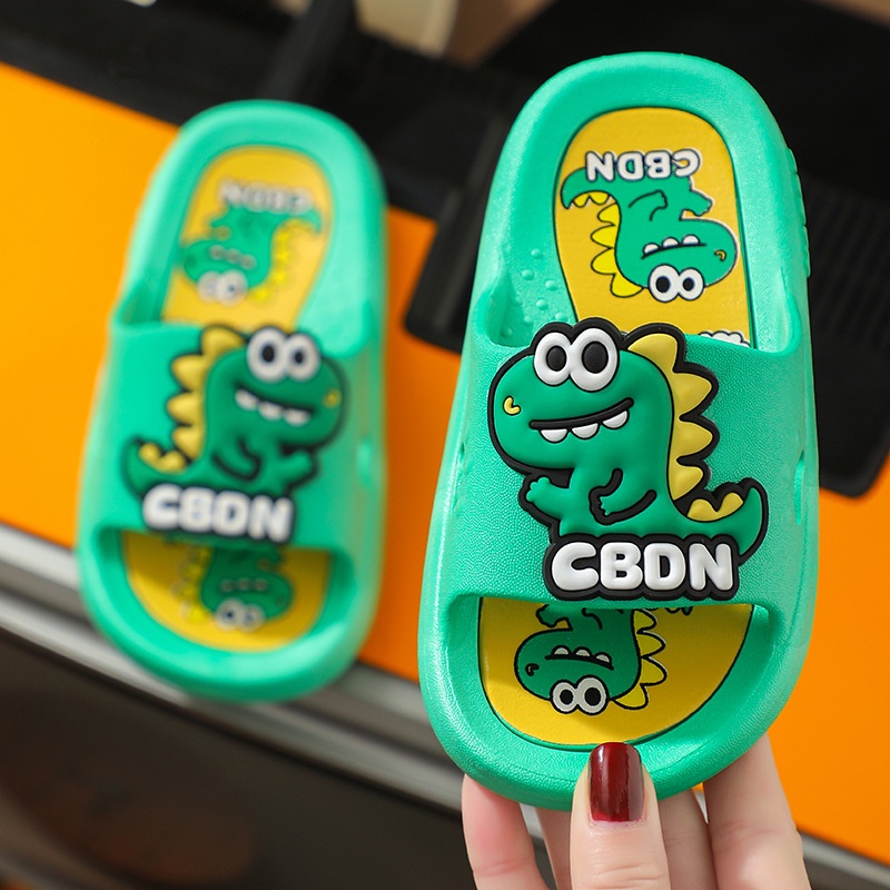 GROSIRTAS LV0297 Sandal Dino CBDN Anak Import Cute Sandal Anak Laki-laki/Perempuan Selop Karet Softy