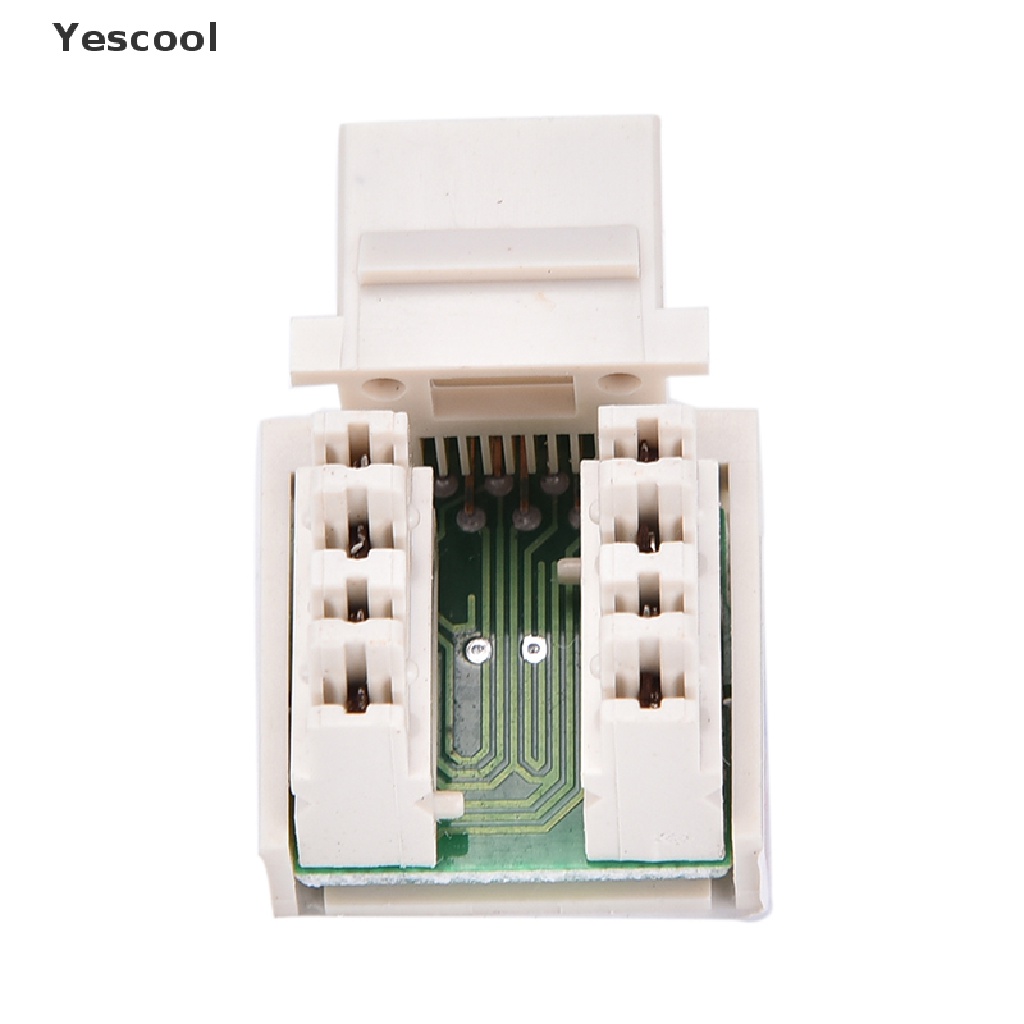 Yescool CAT5 RJ45 Punch Down Keystone Jack CAT5 Jaringan Eterna RJ45 Putih Lot  Baru CAT5 RJ45 Punch Down Keystone Jack CAT5 Network Ethernet RJ45 Putih Lot  Hot Cat5 RJ45 Pukul