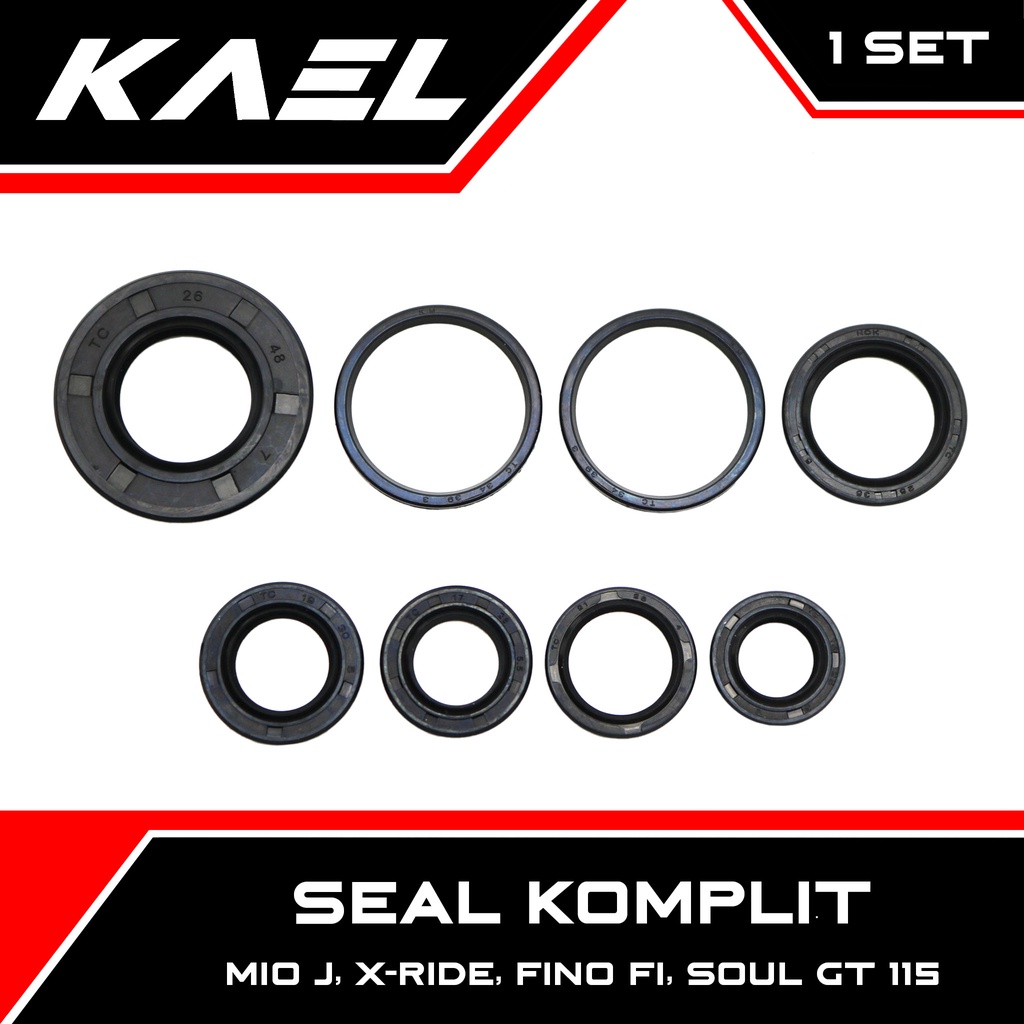 Seal Oli Komplit Mio J &amp; X-Ride &amp; Fino FI &amp; Soul GT 115 Sil Oil Assy Set Kit Komplet Lengkap