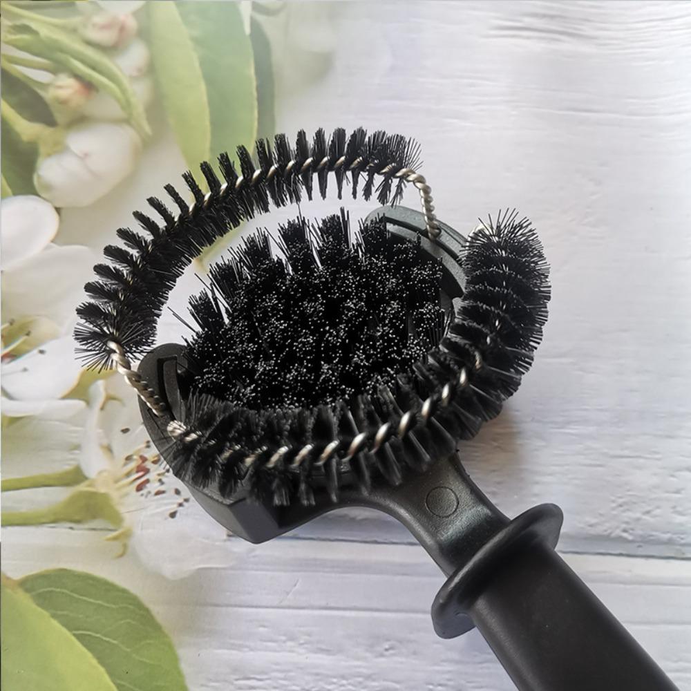 [Elegan] Kopi|Cleaning Brush Italian Style Kepala Sikat Pembersih Gagang Praktis Dapur Tahan Lama