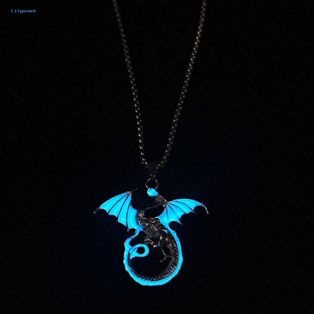 Lilyscent Kalung Liontin Anti-Oksidasi Untuk Pakaian Sehari-Hari Fluorescence Retro Animal Necklace Luminous