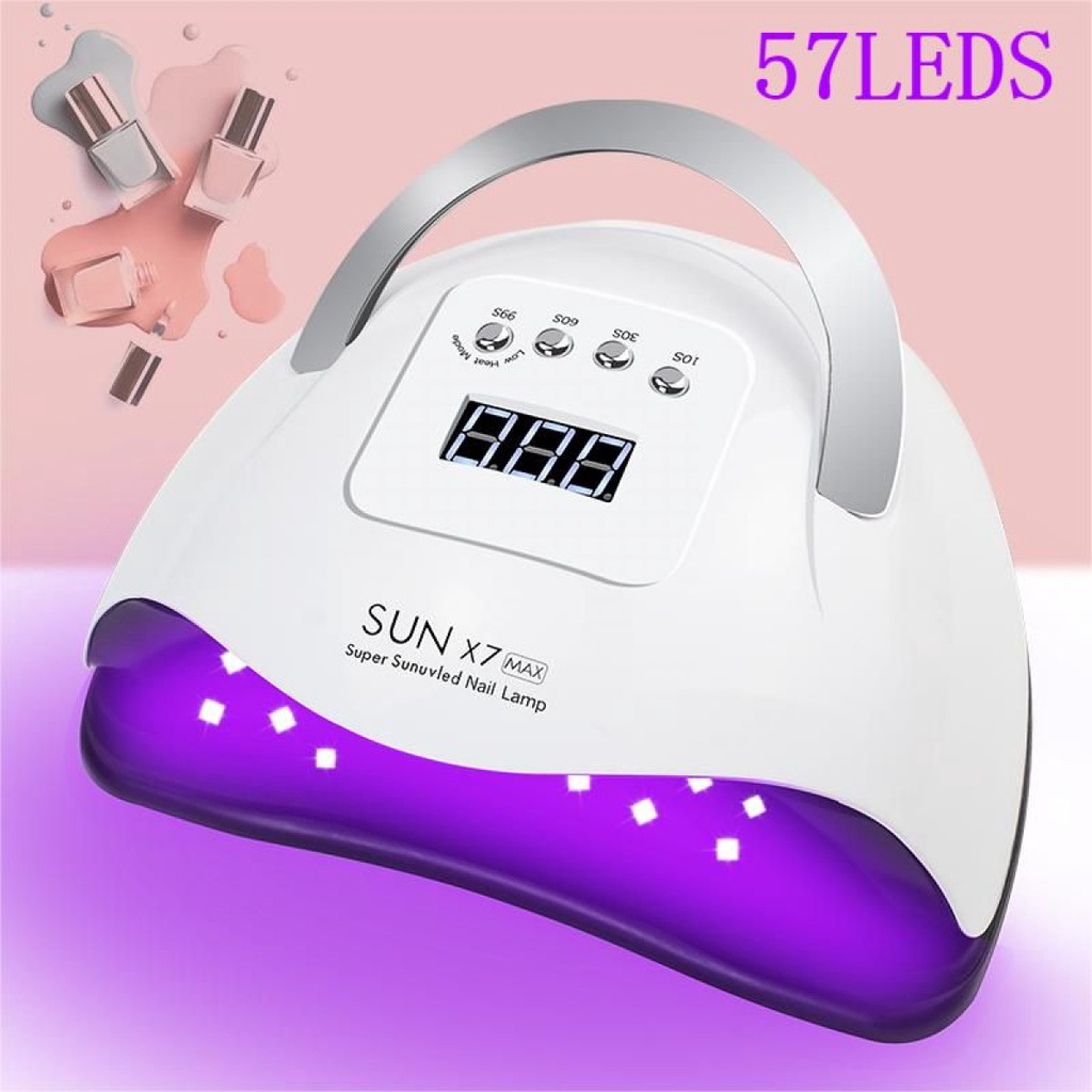 Pengering Kutek Kuku UV Lamp Portable NailDryer LCD Display Timer 180W