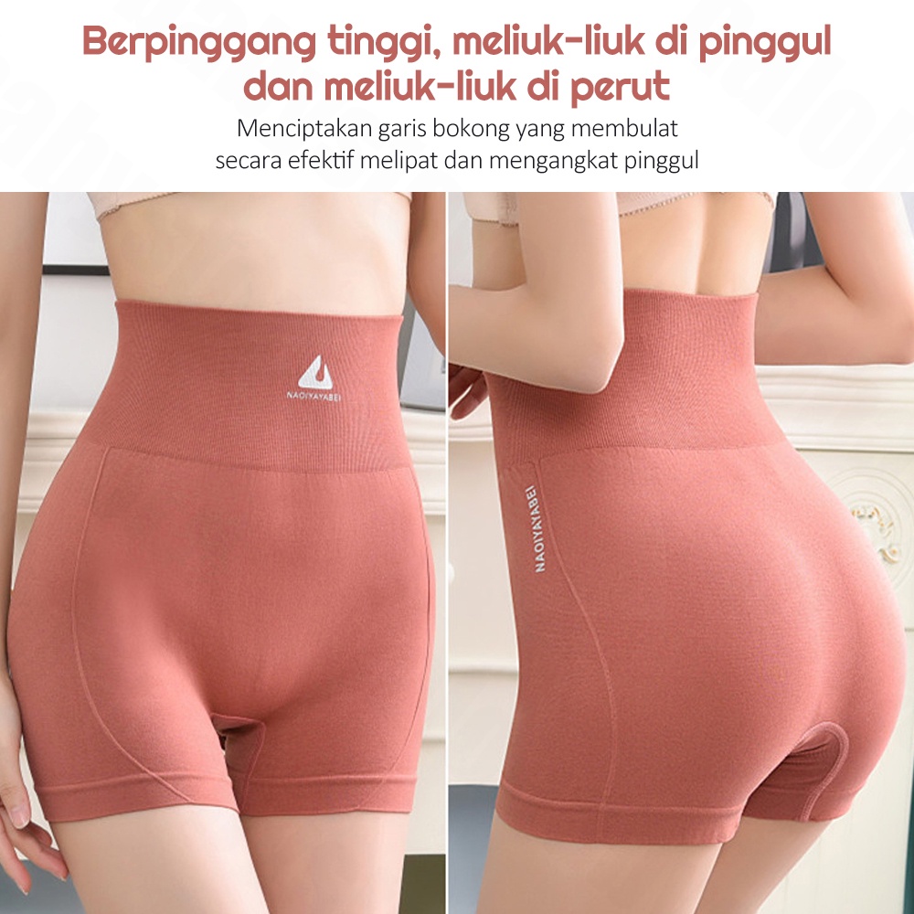 Lakoe Celana Korset Pinggang/Tinggi Legging Pendek Wanita/sport shorts Yoga Fitness/High Waist Boxer