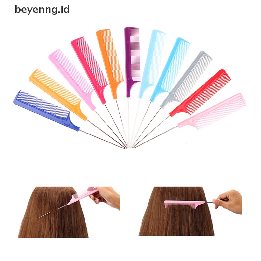 Beyen 1Pcs Sisir Highlight Sisir Rambut Sisir Pewarna Salon Rambut Parg Terpisah Styling Rambut ID