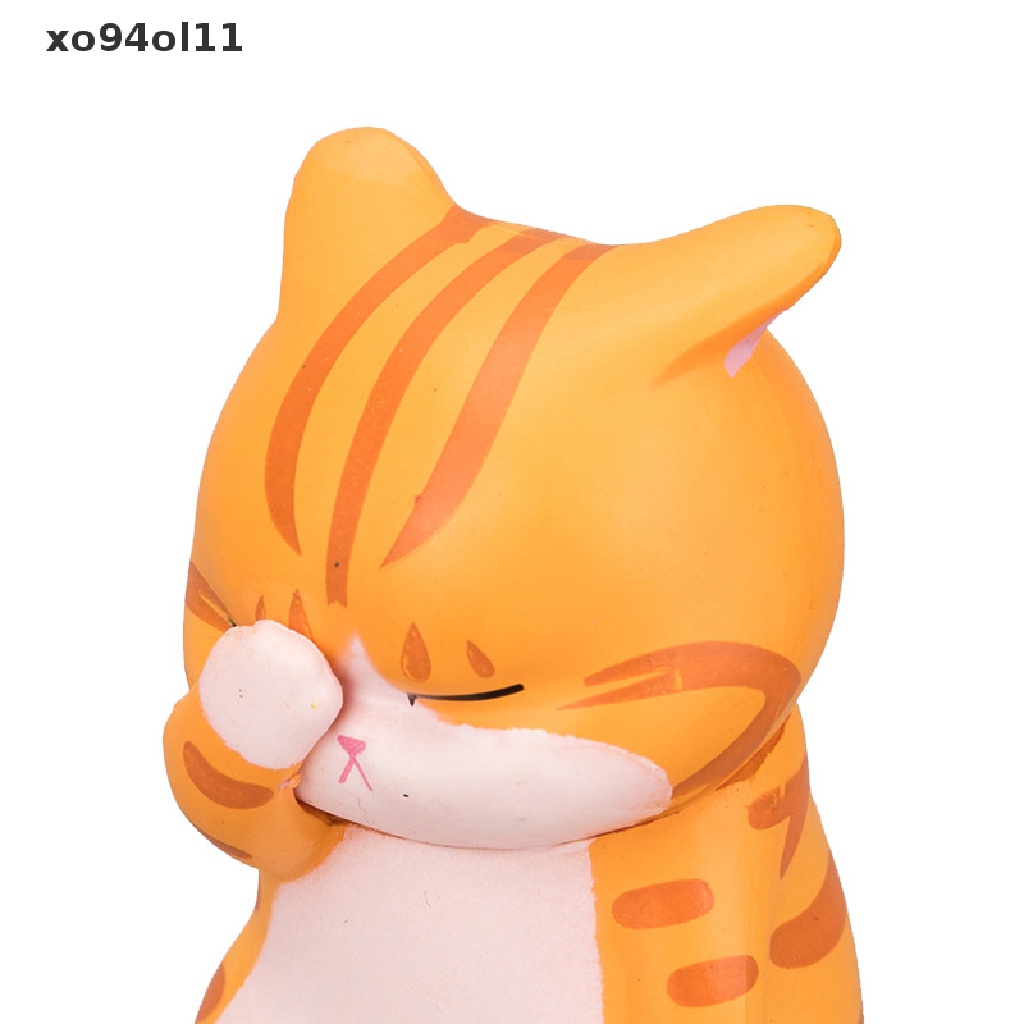 Xo Ornamen Kucing Lucu Kawaii Room Decor Action Doll Miniatur Patung Pajangan OL