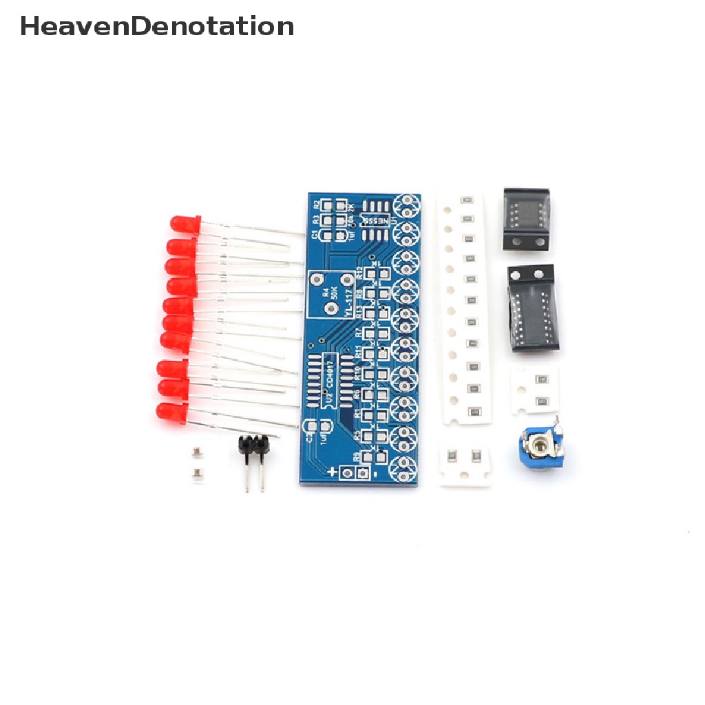 [HeavenDenotation] Diy Kit Running Flow Lampu LED Produksi Suite Elektronik NE555+CD4017 HDV