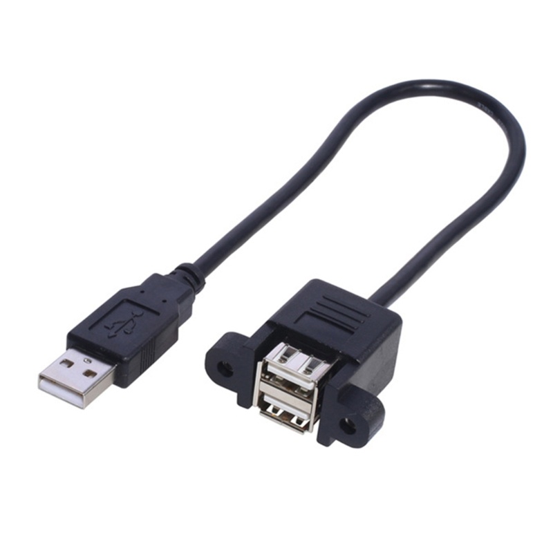 Cre USB Splitter, Kabel Charger USB, USB A 2.0 Male to Dual USB Female Jack Y Splitter Charging Cable Untuk Laptop/Mobil/Data