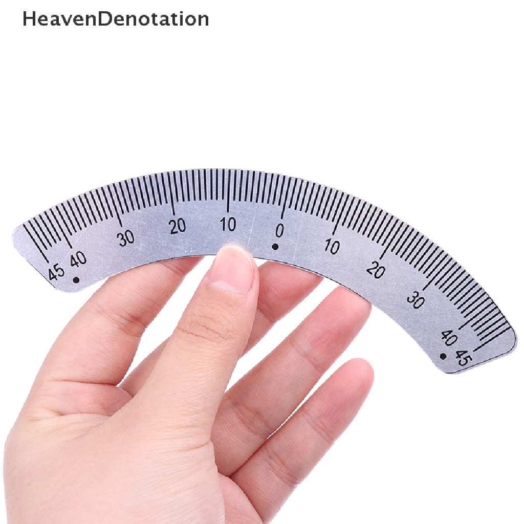 [HeavenDenotation] Penggaris Sisik Plat Siku 45derajat Angle Arc Measuring Gauging Tools Caliper HDV