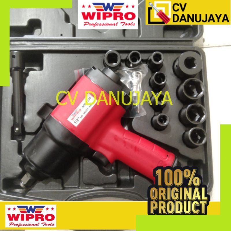 Air impact wrench 1/2 twin hammer wipro AIW 1235