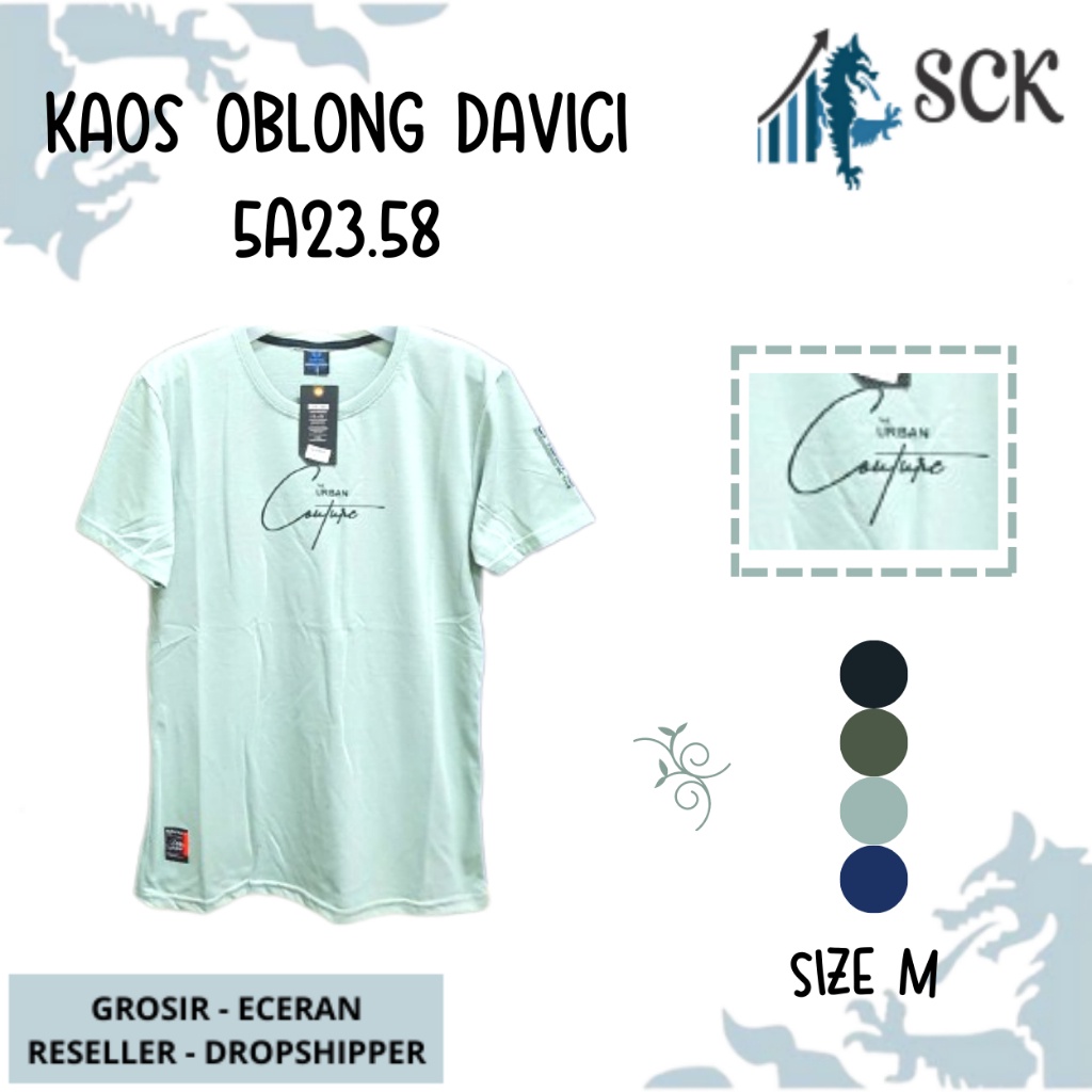 Kaos Distro Davici Polos (M) Motif Dewasa Keren / Oblong Pria Katun / Pakaian Casual - sckmenwear GROSIR