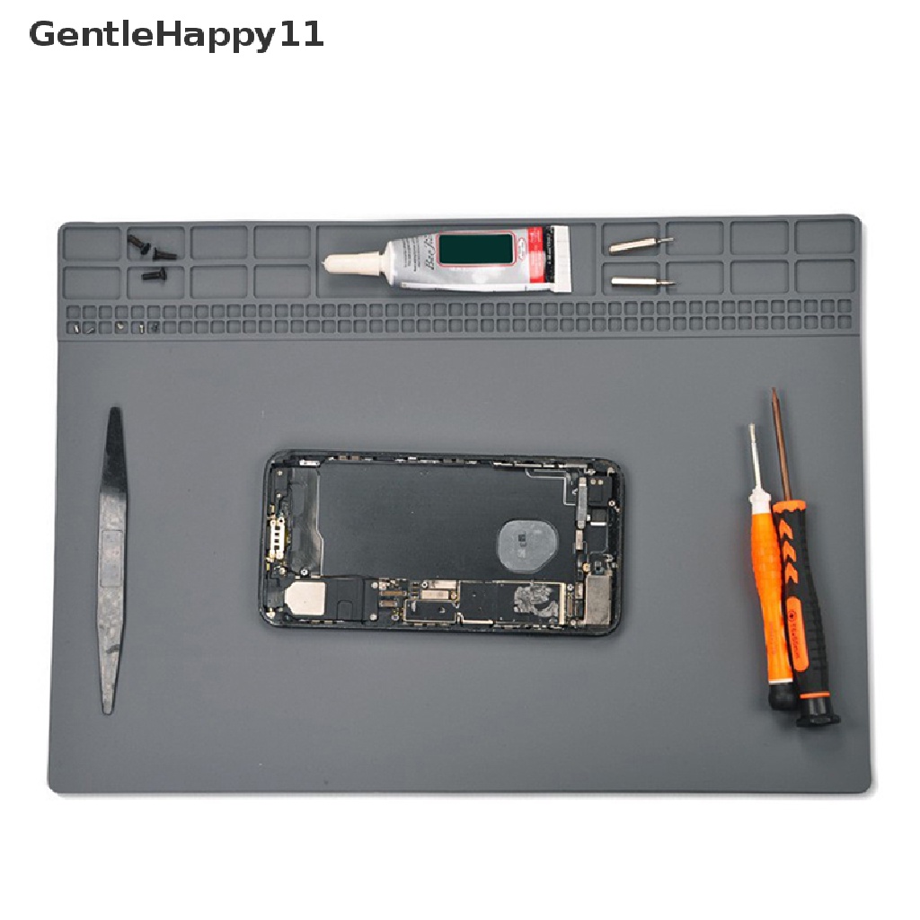 Gentlehappy Alas Perbaikan Elektronik Peredam Panas Repair Pad Solder Work Station Mat Maintenance Plat id