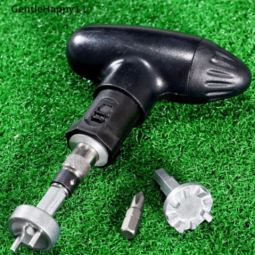 Gentlehappy 1set Golf Spike Ratchet Handle Wrench Tool Bits Golf Remover Untuk Cleat Sepatu id