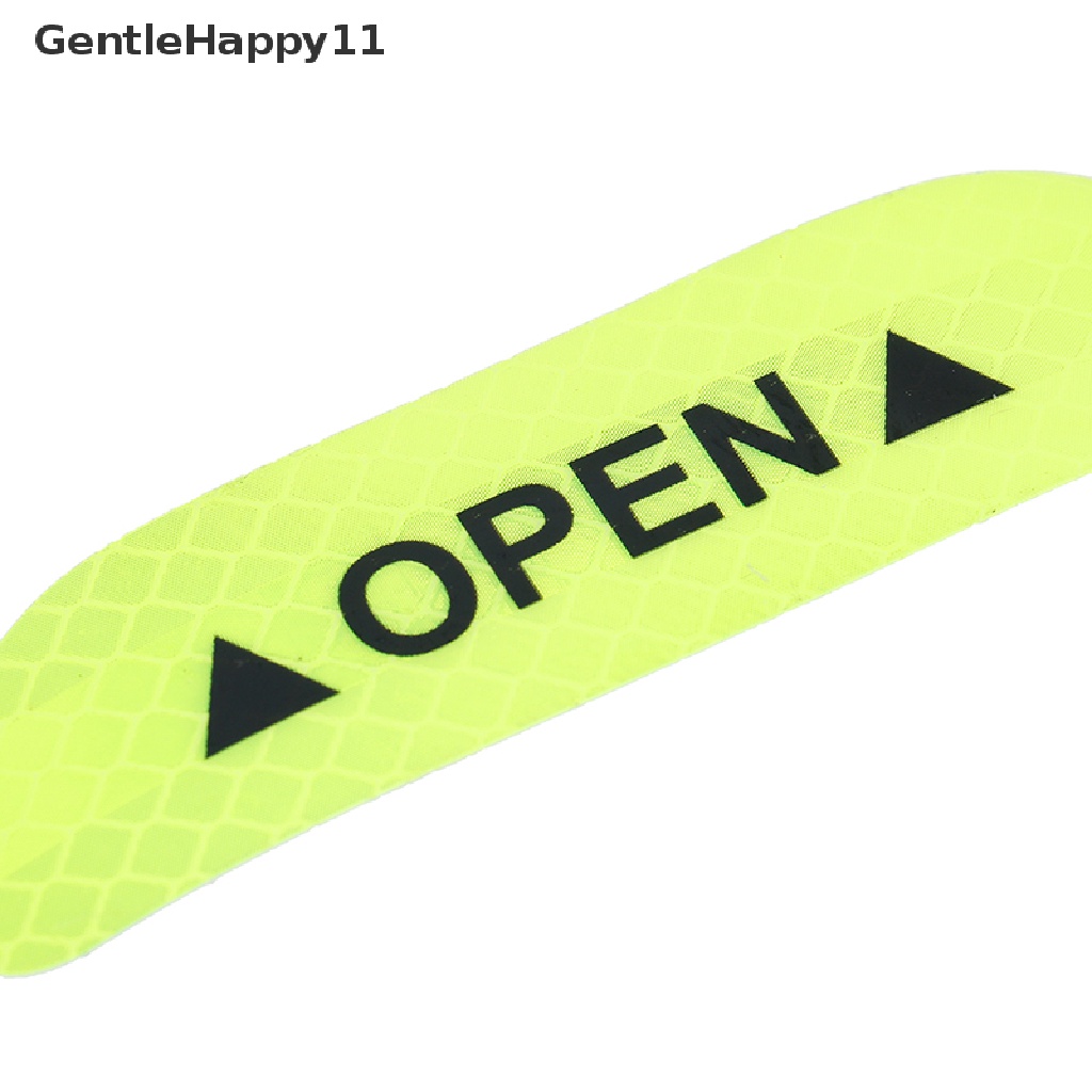 Gentlehappy 4x Hijau Neon Pembuka Pintu Mobil er Reflektif tape Peringatan Keselamatan decal id