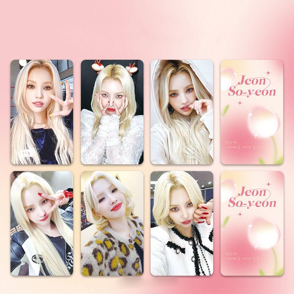 Mxbeauty (G) I-DLE Postcards Fans 6pcs/set Asrama Cetak Foto Album Idola Kamar Tidur Perempuan Grup Kartu