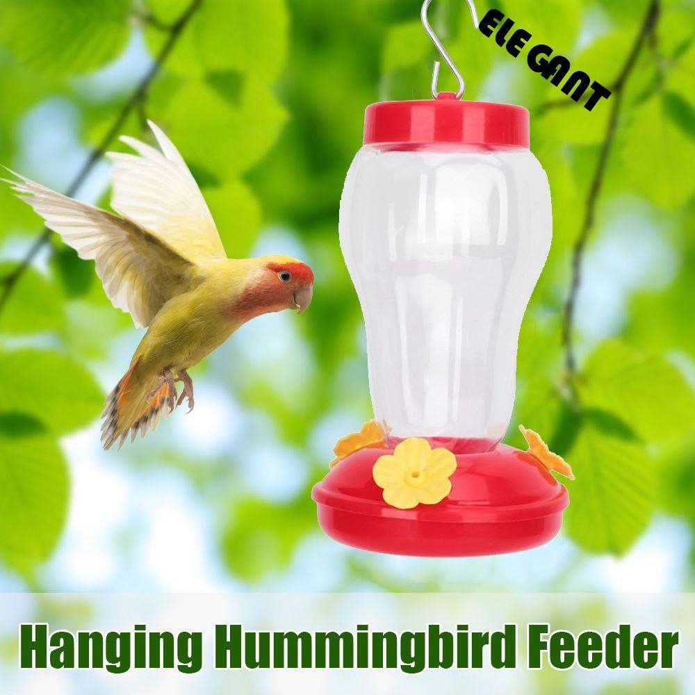 [Elegan] Hummingbird Feeder Plastik Otomatis Dengan Kait Botol Beo Teras Makan Tempat Makan